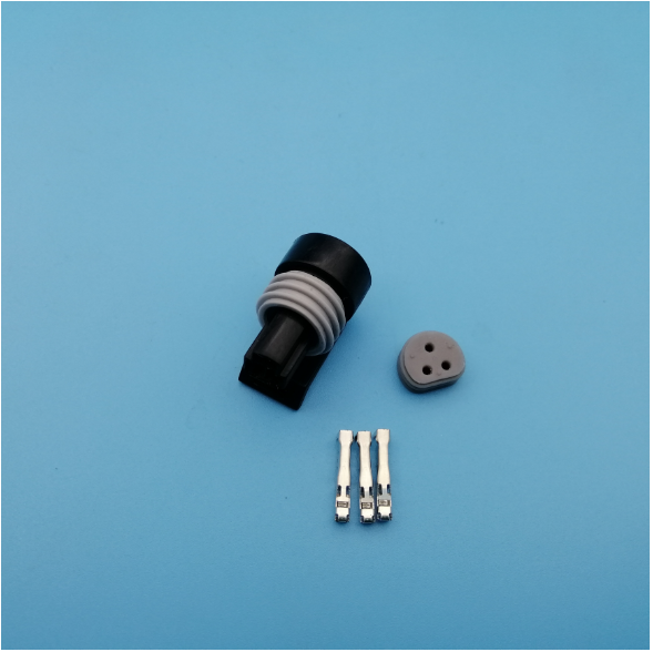 Receptacle - 3 Way Black Metri-Pack 150 Sealed Female Connector 