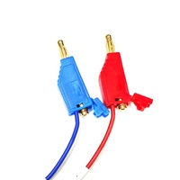 Faisceau de câbles personnalisé avec fiches banane, connecteurs plaqués or 4 mm pour équipement audio, test de batteries et systèmes d'énergie nouvelle