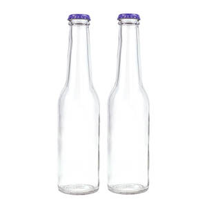 Venta al por mayor 280ML botellas de <span class=keywords><strong>cerveza</strong></span> verde transparente con <span class=keywords><strong>corona</strong></span> tapa de metal <span class=keywords><strong>cerveza</strong></span> casera 340ml capacidad jugo <span class=keywords><strong>cerveza</strong></span> bebida muestra gratis - Product Image 4