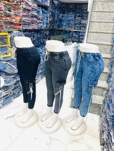 Pantalones pitillo de mezclilla ajustados de cintura alta para mujer, cómodos, a la moda, elegantes, informales, para fiestas, con logotipo en la cintura, lavado de colores, High Street - Product Image 6