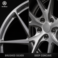 Jantes personnalisées DW à rayons en Y 20 21 22 pouces 5 trous Argent brossé Concave profond Luxe Offset personnalisé PCD Adapté pour Mercedes G63 Audi Q7
