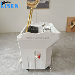 Kisen - Lavabo Portátil para Salón de Belleza, sin Plomería, con Altura Ajustable, para Lavar el Cabello, con Vapor - Product Image 4