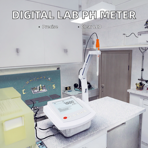 Medidor Digital de pH, Conductividad y TDS, 0-14 pH, 0-1999uS/cm, Analizador de Laboratorio de Sobremesa, Calibración Multipunto, Pantalla LCD - Product Image 2