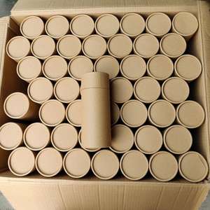Venta al por mayor de fábrica: Envases cilíndricos de cartón reciclable para vidrio, tubos de papel personalizados para velas - Product Image 2
