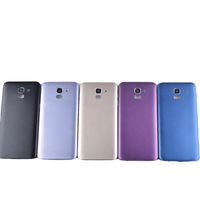 Pour Samsung Galaxy J6 2018 (J600F) – Cache arrière en verre pour batterie, panneau arrière, boîtier de réparation avec/sans objectif d'appareil photo