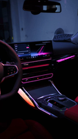 Pour BMW Série 3 G20 (entreaxe court) : Cache-haut-parleur lumineux pour éclairage d'ambiance intérieur, grille de tweeter, coque de haut-parleur lumineuse 12V 10W