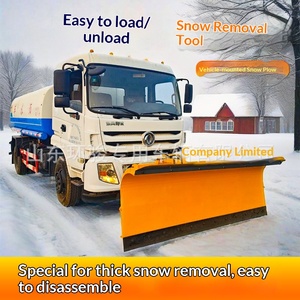 Pala Quitanieves Montada en Vehículo, Limpiador de Nieve para Carreteras, Camión de Saneamiento con Pala Quitanieves - Product Image 1