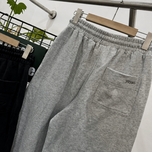 <span class=keywords><strong>Pantaloni</strong></span> da <span class=keywords><strong>Uomo</strong></span> Personalizzati, Dritti e Traspiranti, 100% Cotone, Larghi con Stampa Grafica, Grigio, Stile Streetwear, Vita Elastica, Orlo Aperto - Product Image 5
