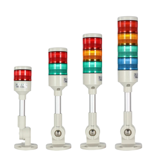 180 độ xoay nhiều lớp dẫn tháp tín hiệu ngăn xếp cảnh báo ánh sáng công nghiệp buzzer chỉ báo máy móc đèn báo động - Product Image 1