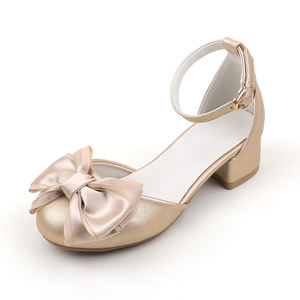 Chaussures pour petites filles, nouvelle collection printemps-été, légères, à bout ouvert, unies, mode, sandales à talons pour enfants - Product Image 3