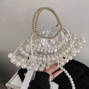 Sac bandoulière moderne avec perles fait à la main pour femme - Product Image 2