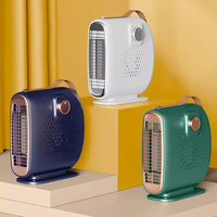 Vente en gros, 500W, chauffage en céramique, souffleur d'air à faible bruit, chauffage Portable, ventilateur, chauffage électrique PTC, pour la maison et le bureau