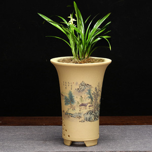 Pots à orchidées créatifs en argile violette en gros, Vases spéciaux en Zisha pour Clivia, Pothos vert, et plantes de bureau - Product Image 4