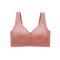 Soutien-gorge sans armatures push-up sans coutures pour femmes grandes tailles en Spandex Europe-Amérique, qui rehausse, prévient le relâchement et contrôle le débordement