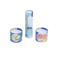 Boîte ronde d'emballage de tube de papier de carton de qualité kraft de cylindre de poussée vers le haut de logo personnalisé pour le cadeau de bougie de lèvre de thé café