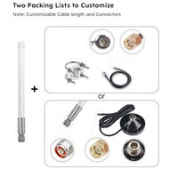 Point d'accès réseau extérieur, routeur, antenne Wifi omnidirectionnelle en fibre de verre 2,4G 5dBi type N