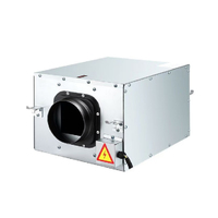 Ventilateur de purification d'air frais à pales courbées vers l'avant de 150 mm (6 pouces), à flux unidirectionnel, silencieux, avec roulement à billes, 220 V, pour intérieur