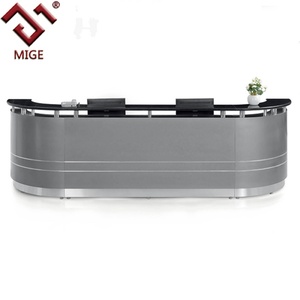 China Manufacturer Small Standing Reception Counter Retail Front <b>Desk</b> Furniture - Product Image 3