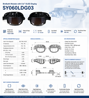 Module optique transparent de 0,6 pouce pour vision immersif des objets virtuels/environnements augmentés (RA/RA) pour les casques HMD dans les domaines grand public, industriel et médical