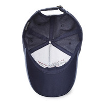 Casquette de baseball unisexe vintage sportive à imprimé requin et lettres brodées en PVC à 5 panneaux - Quatre saisons