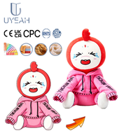 Uyeah OEM/ODM EN71/CPC/GRS Peluche personnalisée en forme de grenouille de dessin animé, pendentif cadeau pour enfant, poupées robot en peluche personnalisées