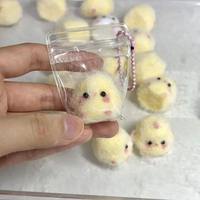 Vente d'usine : Porte-clés Taba Squishy, jouets mignons à presser en TPR pour enfants, mini poussin Kawaii anti-stress pour enfants