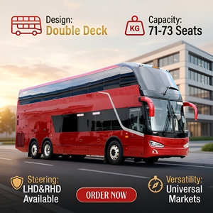 <span class=keywords><strong>Bus</strong></span> à deux étages de luxe neuf, 71-73 places, diesel, pour le transport interurbain et le tourisme |   LHD RHD en option - Product Image 1