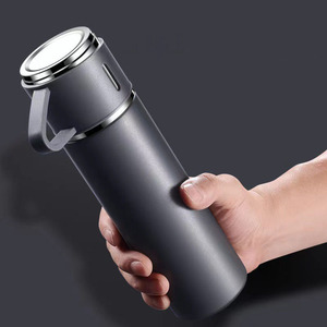 <span class=keywords><strong>Set</strong></span> Regalo Bestseller Tazza Termica con Tre Coperchi, Tazza in Acciaio Inox 304, Tazza Souvenir Aziendale in Confezione Regalo - Product Image 2