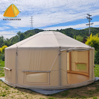 Carpa Mongol Mushe de Una Sola Capa para las Cuatro Estaciones, Apertura Automática Rápida, para 6-8 Personas, Impermeable, Resistente a los Rayos UV, Portátil, para Exteriores