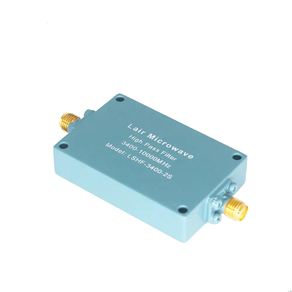 Werkseitige Lieferung 3400-10000 MHz Ultra Low Loss Military Grade Cavity RF-Bandpass filter mit S MA-Buchse