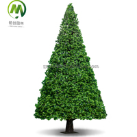 Neuer Stil Outdoor-Weihnachtsbaum mit Glasfaserstamm Künstlicher Weihnachtsbaum Maßgefertigte Künstliche Zeder- und Kiefernbaum für Dekoration