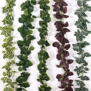 Grosir Tanaman Merambat Gantung Buatan Plastik Daun Tanaman Gantung Garland Ivy Vine Evergreen Hiasan Dinding