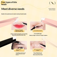 Nouvelles pinces à épiler en acier inoxydable à pointe en forme de patte d'ours pour l'épilation et le modelage des sourcils des femmes, design mignon