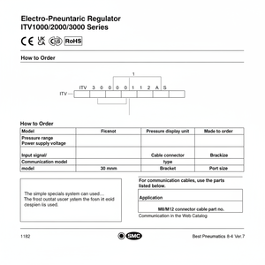 Regulador de presión electroneumático SMC Pneumatics - Product Image 1