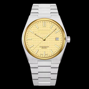 Montre homme de luxe, style minimaliste, calendrier lumineux, résistance à l'eau 50 mètres, orologio automatico meccanico, logo personnalisé. - Product Image 2