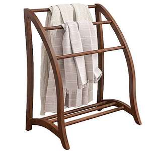 Vendite calde porta asciugamani pieghevole in legno coperta legno porta copriletto copriletto portaoggetti <span class=keywords><strong>scaffale</strong></span> porta asciugamani in legno Organizer - Product Image 3