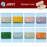 Luxuriöses Weißes Perlen-Mahjong-Set 160 Stück Acrylharz-Steine Perlmutt Anpassbar Tragbar Familien-Party-Geschenk