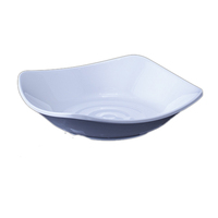 Assiette à salade en mélamine blanche incassable de 7,5 pouces pour snacks et dîners, vente en gros d'usine
