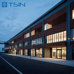 Edificio de estructura de acero comercial de tres pisos residencial prefabricado edificio escolar prefabricado para oficinas - Product Image 1