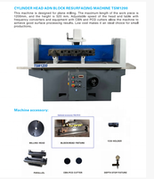 Machine de rectification et de fraisage automatique CNC TSM1200 pour culasses et blocs-moteurs avec contrôle moteur et PLC