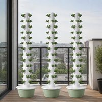 Tour de culture hydroponique verticale à 13 niveaux, design peu encombrant pour balcon, patio, serre, culture de légumes