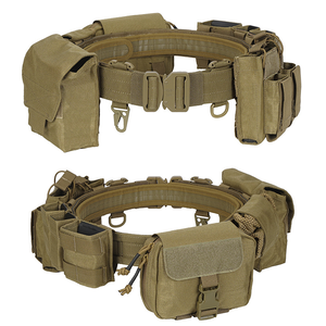 DFB702 Cinturón Táctico Desmontable Negro Caqui Verde para Hombre con Bolsa Molle para Deportes al Aire Libre y Caza - Product Image 6