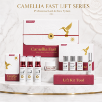 Kit de permanente pour cils ICONSIGN en gros, kit de rehaussement de cils à la cystéamine, huile de camélia et d'argan, système de recourbement rapide, logo personnalisé