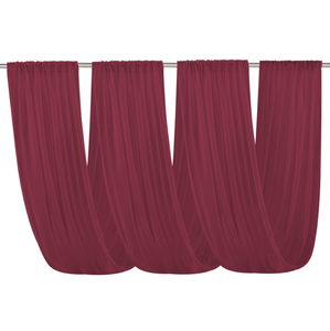 Đám Cưới Cổ Điển Trần Rèm Dài Voan Draping Vải Sheer Rèm Cửa Trang Trí Cho Đám Cưới Tổ Chức Sự Kiện - Product Image 6