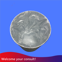Sac d'emballage rond à fond plat en PVC de 55 gallons, doublé de fer, transparent, taille personnalisée, fabriqué en Chine