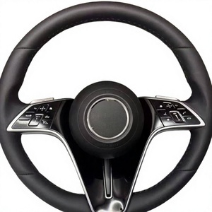 พวงมาลัยสปอร์ตหุ้มหนังคาร์บอนไฟเบอร์สำหรับ Mercedes Benz W177รถเก๋ง V177 B คลาส W247 C W205 AMG GT รุ่นอัพเกรด - Product Image 6