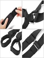 Sangle de transport réglable pour bâtons de ski pour enfants avec poignées à boucles et fermeture à boucle pour un transport sécurisé, conception en sangle de nylon durable