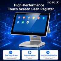 Sistema POS Todo en Uno OEM y ODM, Caja Registradora de Aluminio con Pantalla Dual para Restaurantes, Punto de Venta