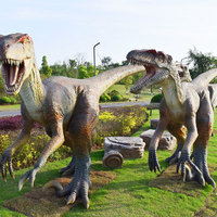 Modèle de dinosaure animatronique mécanique électrique simulé pour parc à thème et parc d'aventure
