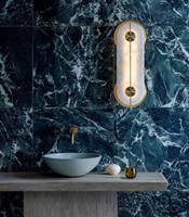 Applique murale contemporaine en albâtre intérieur luxe en laiton lampes de chevet pour hôtel décor maison chambre salle de bain lampes murales en albâtre